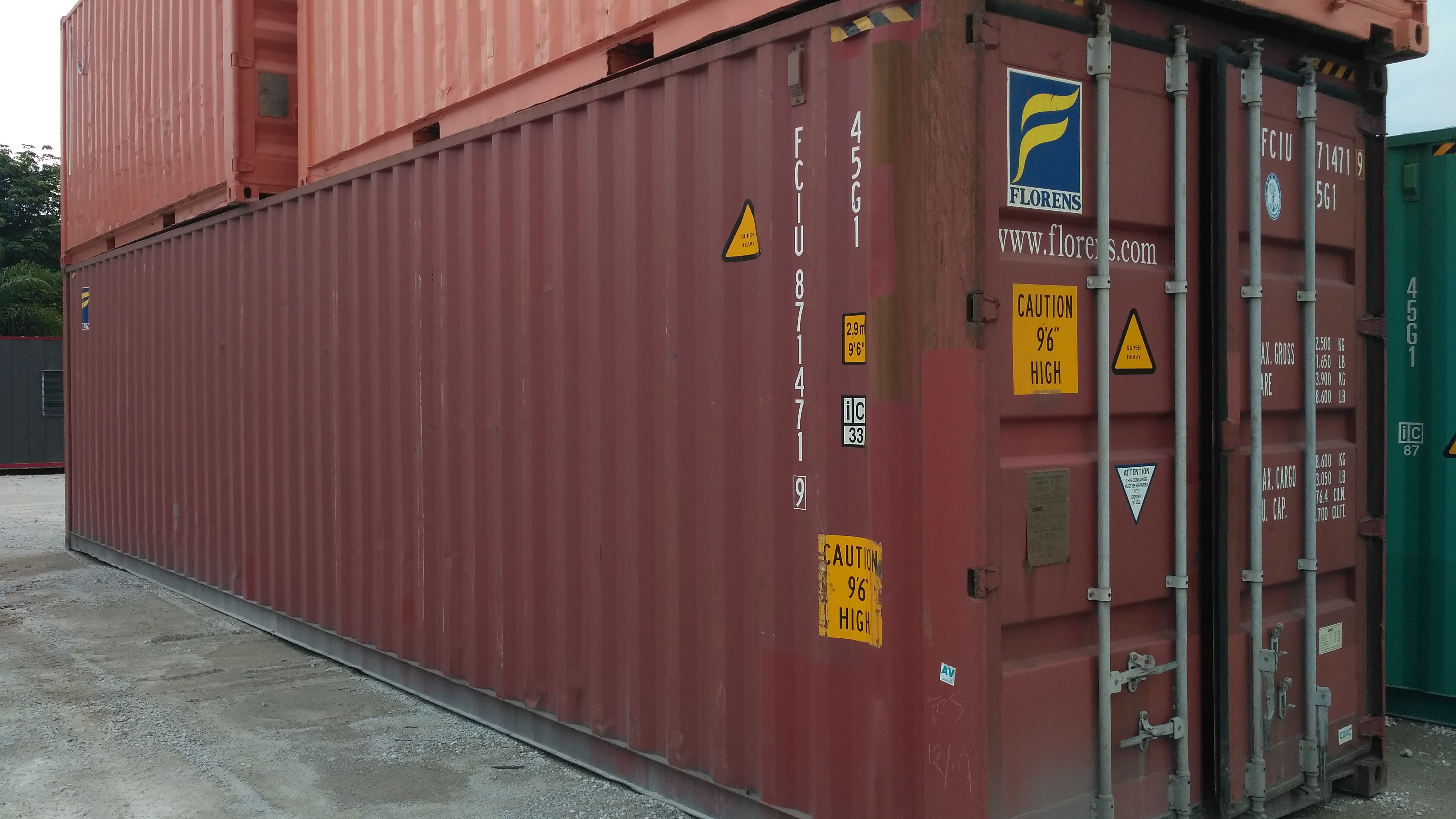 40ft used storage container